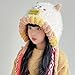 KORADI Kids Novelty Knit Hat Winter Cute Animals Beanie Hats Funny Earflap Caps with Tassel for Girls Boys 2-10 Years Mouse-Pink