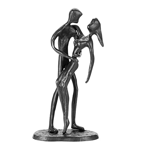 Hanyibao Metal Art Shelf Décor People Figurines - Romantic Art Iron People Statue With Elegant Design, Wedding And Valentine's Day Gift #TOP3