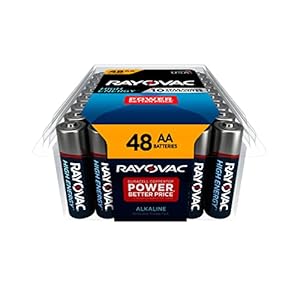 Rayovac AA Batteries, Double A Battery Alkaline, 48 Count