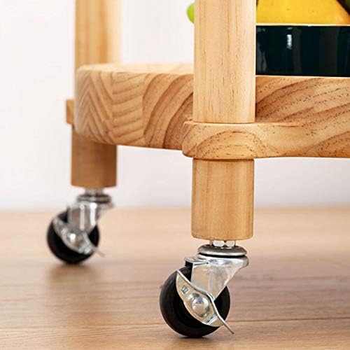 Telephone Table, Solid Wood Storage Rack，2-Tier Pallet Side Table，Outdoor & Indoor Drink Snack Coffee Table Telephone Table，2 Colors(Size:16.53 16.53 21.65in,Color:Wood C