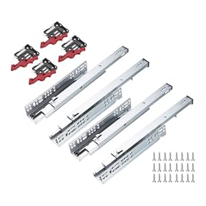 Quarkzman 14 Zoll Soft-Close Schubladenauszüge Set