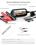 MOTOPOWER MP00205C automatyczna ładowarka do akumulatorów, 12 V, 800 mA, ładowarka podtrzymująca i odsiarczacz akumulatora, 3 sztuki
