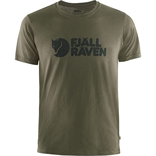 Fjällräven Mens Logo T-Shirt M, Dark Olive, M, 87310