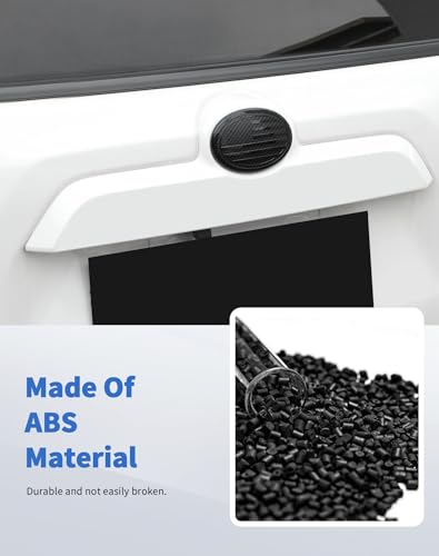 Image of for Toyota Emblem Rear Tailgate Badge Emblem Logo Cover Trim Fit for Toyota Series, for Camry, RAV4, Corolla, Tacoma, Highlander, 4Runner Series, 5.27x3.7 inches, Carbon Fiber