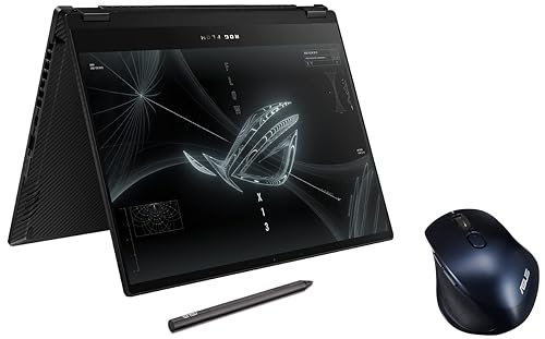 Image of ASUS ROG Flow X13 (2022), 13.4 inch (34.03 cms) FHD+ 16:10, 120Hz Touch, AMD Ryzen 9 6900HS, 4GB RTX 3050 Graphics, 2-in-1 (16GB RAM /1TB SSD), GV301RC-LJ073WS MW203 Mouse (Blue)