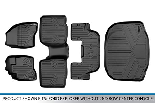 MAXLINER All Weather Custom Fit 3 Row & Cargo Liner Behind The 3rd Row Floor Mat Liner Set Compatible with 2017-2019 Ford Explorer - Thumbnail 7