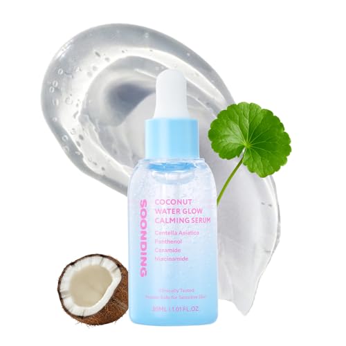 Coconut Water Glow Calming Serum | Hydrating & Soothing Serum with Panthenol, Niacinamide & Cica | Centella Asiatica | Barrier Repair for Sensitive Skin | Korean Skin Care (30ml / 1.01 fl oz)