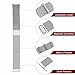 HARFINGTON Stainless Steel Mesh Watch Band 18mm Quick Release Metal Replacement Adjustable Watch Strap with Magnetic Buckle for Men Women, Silver Tone