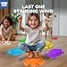 TOY Life 10 Pcs Turtle Balance Stepping Stone for Kids, Indoor Outside Toys for Kids Ages 4-8, Toddler Outdoor Toys, Stepping Stones Game, with Cards and Spinner