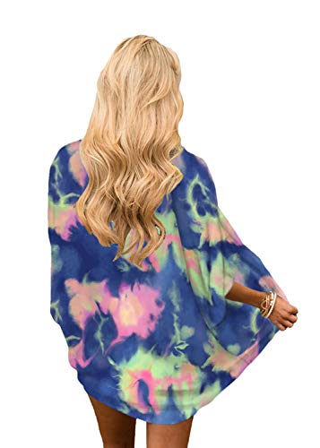 Image of CASURESS Women's Cardigan-Sheer Kimono Loose Summer Floral Print Cover Ups