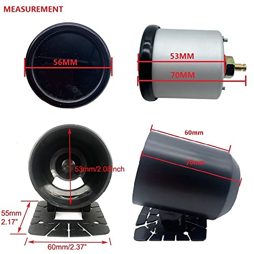 2" 52Mm Turbo Boost Gauge 7 Color Adjustment Boost Meter With Universal 0-30Psi Manual Boost Controller Kit #TOP6