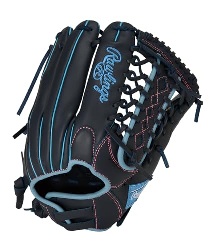 ローリングス(Rawlings) 野球用 グラブ グローブ ソフトボール用 女子専用 ガールズフィット HYPER TECH R2G GS5FHTS65GF オールラウンド用 ネイビー 11.75インチ ※左投げ用
