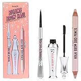 BENEFIT Bigtime Brow Haul - Juego de cejas 03, color marrón claro cálido