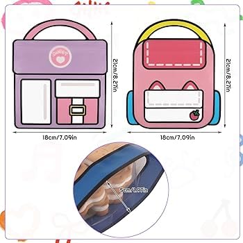 Image of THE CUBBY CART Mini Backpack Goody Bags for Birthday Return Gifts - Cute Bag-Shaped Candy Pouches for Kids Parties, Gift Bags for Chocolates & Toys - Party Favor Bags (21x18cm) (Purple - 15 Pcs)