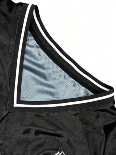 Men's Big and Tall Jersey Shirts Number Graphic T Shirt Mesh Tees Short Sleeve V Neck Sports Tee Streetwear3