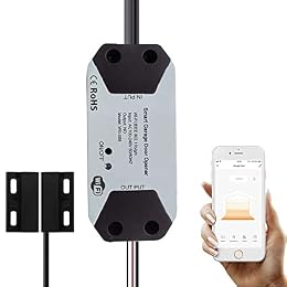 EVERSECU Tuya Smart WiFi Switch Garage Door Opener Controller Compatible with Alexa Echo Google Home SmartLife/Tuya APP Control No Hub Required