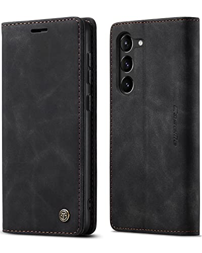Aicase For Galaxy S23 Plus Wallet Case With [Rfid Blocking] Pu Leather Flip Folio Strong Magnetic Closure Protective Cover Credit Card Holder Kickstand Men Women For Samsung S23 Plus 6.6" 2023 Black #TOP24