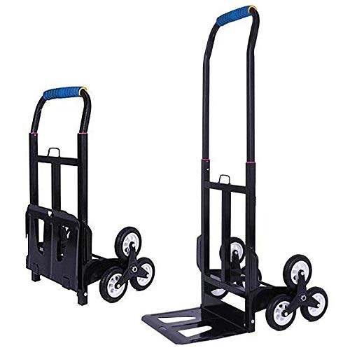Carro plegable de aleación de aluminio con rueda silenciosa antipinchazos y capacidad de 60 kg, carrito de artículos plateado para equipaje y tienda personal (estilo #5) (estilo #3)