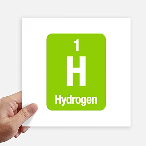 Autocollants hydrogène H science sticker mural grand format 20x20cm déco multicolore - 2