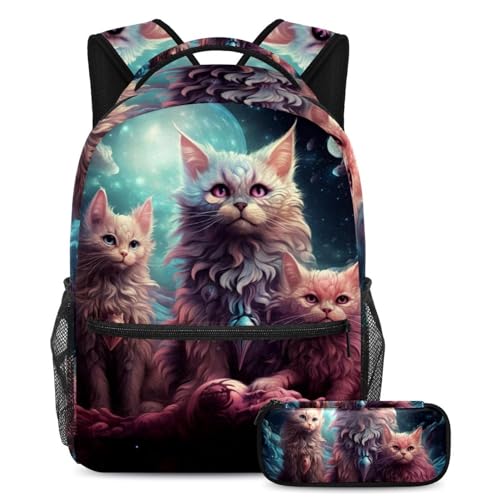 Sac à dos animaux étoilés fini le désordre avec la trousse assortie