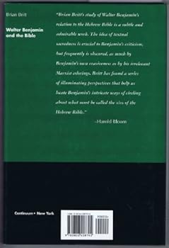 Hardcover Walter Benjamin and the Bible Book