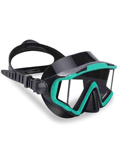 Seago 3 Window Swim Goggles with Nose Cover, Panoramic HD Clear Vision Anti-Leak Tempered Lens Swim Mask, Suitable for All Scenarios Water Pool Goggles Swimming Adult Women Men Youth Junior