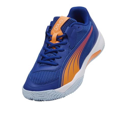Image of PUMA Mens Nova Court Momo Gonzales Padel Sneakers Shoes - Blue