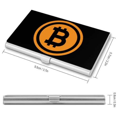 Bitcoin Business Card Holder Alloy Multi Wallet Credit Card ID Pocket Name Case2