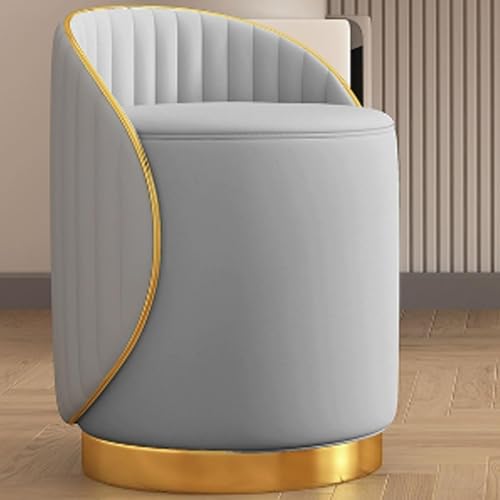 Taburete de maquillaje moderno giratorio 360° para dormitorio 2