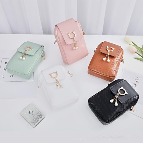 Small Crossbody Cell Phone Bag for Women PU Phone Shoulder Travel Purse Mini Handbag2