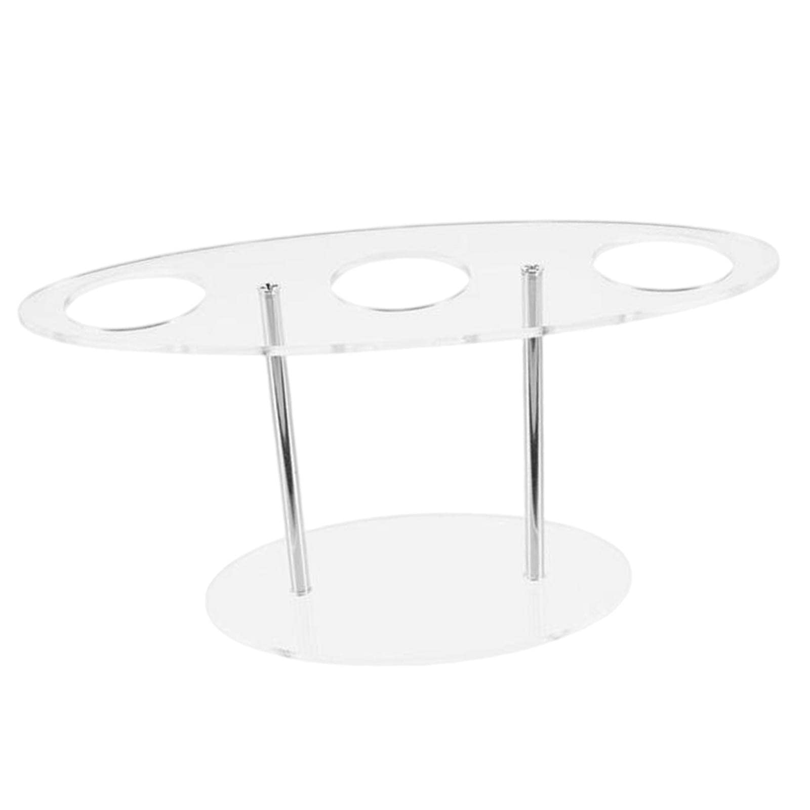 Colcolo Robusto Porta Acrilico con 3 Scomparti, Porta Cibo Decorativo Da Banco per Sushi E Popcorn, Adatto per, 6 pezzi
