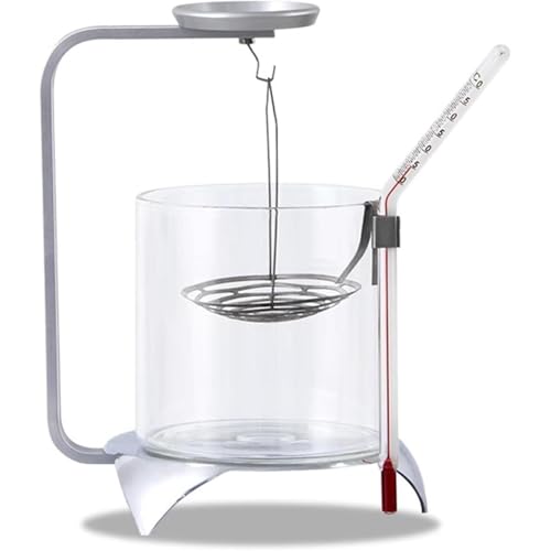 Kit electrónico de determinación de densidad de equilibrio para laboratorio, medición precisa de líquidos y sólidos con termómetro