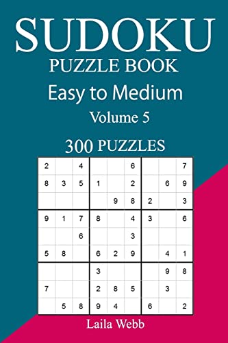 300 Easy to Medium Sudoku Puzzle Book