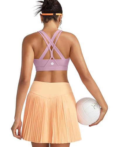 Image of RUNNING GIRL Sports Bras for Women,Seamless Strappy Sports Bra High Support Crisscross Back with Removable Pads