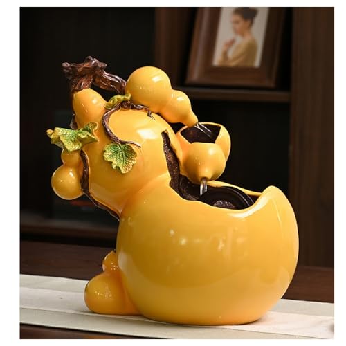 Fuente de escritorio calabaza con agua reciclada para decoración interior 5