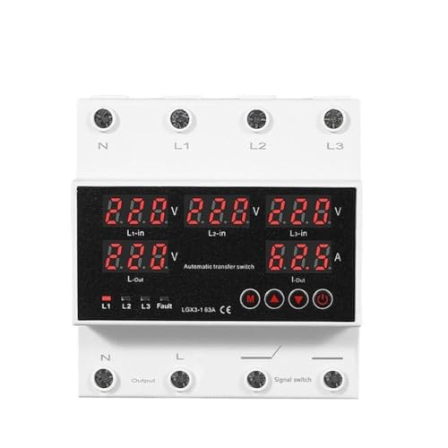 Commutateur de transfert protection automatique surtension écran LCD