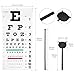 Smgda Eye Chart, Complete Snellen Eye Exam Kit, for Eye Exams 20 Feet 22×11 Inches Low Vision Eye Test Charts with Eye Occluder and Pointer