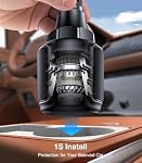 Coolpow Support de la tasse de voiture de téléphone pour voiture Ultra Stable & Ne jamais secouer le support de téléphone cellulaire Car Cupholder Support Cellulaire Auto Car Support pour iPhone 17 16 15 Galaxy S25 Tous les 4-7'' Téléphone