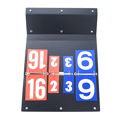 Tablero de marcador TOPTIE para baloncesto y fútbol, tablero de puntuación con tarjetas numéricas de doble cara y sistema de volteo para seguimiento de puntos y sets miniatura 7