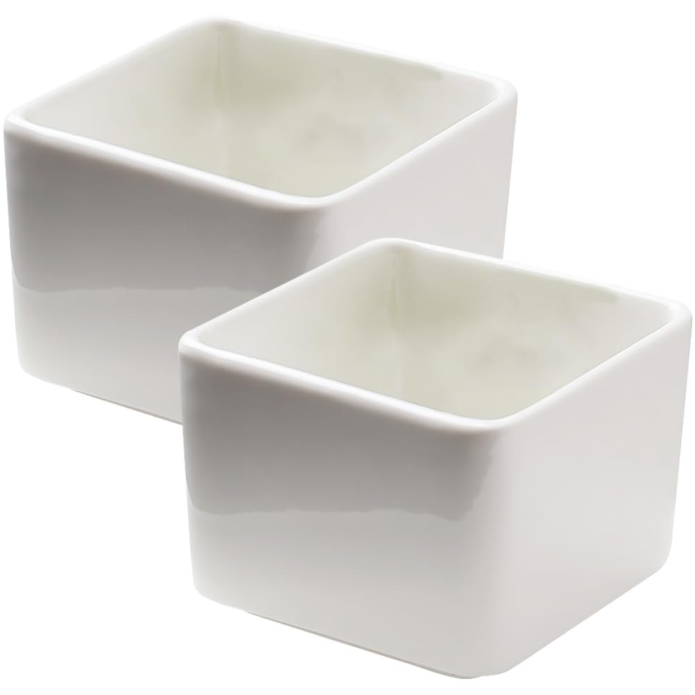 2pcs Sugar Packet Holder Ceramic Tea Bag Bowl Sugar Bag Holder Holder Coffee Sugar Bowl Coffee Station Organizer for Home Restaurant