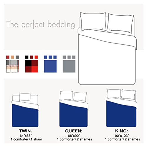 Catalonia Queen Size Sherpa Comforter Set, Ultra-Soft Reversible Fluffy Micromink Bedding Set-3 Pieces, 1 Comforter And 2 Pillow Shams #TOP3