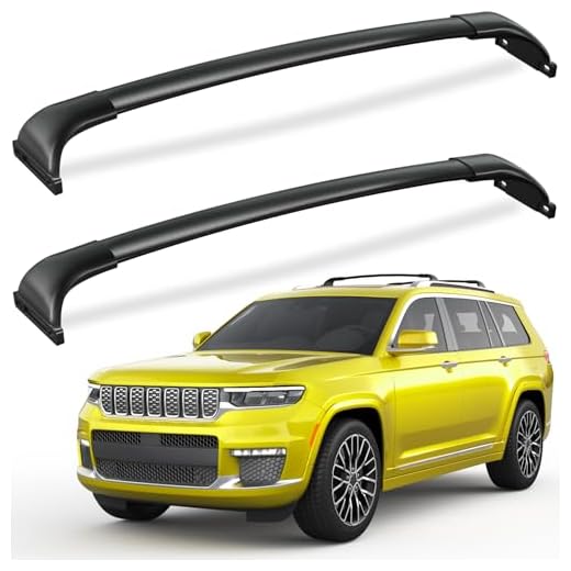 FengYu Roof Rack Cross Bars Compatible with 2021-2025 Jeep Grand Cherokee L 3-Row and 2022 2023 2024 2025 Grand Cherokee WL 2-Row,All-Metal Aluminum Roof Rails Crossbars Rooftop Cargo Bars