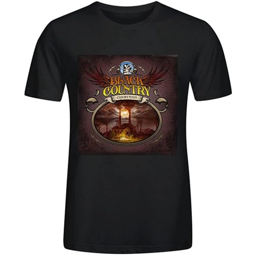 Photo de WEIMEIDA Black-Country Communion Country Men's T Shirts with Designs Round Neck Black XXL