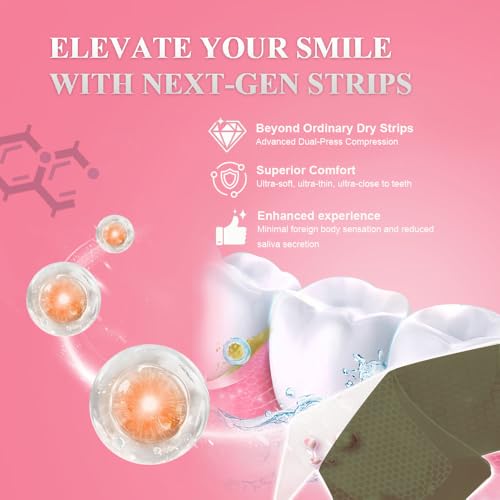 Image of Teeth Whitening Strips 24 Treatments Kit for Tooth White, Peroxide Free, Enamel Safe Green White Strips, Deep Stains Removal - Instant Professional Whitening Strips (48 Strips)