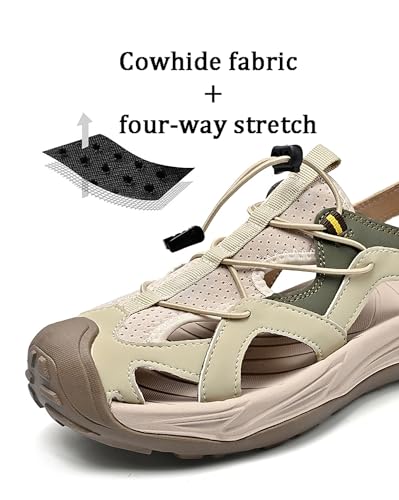 Men's Breathable Outdoor Walking Sandals Casual Thick Cushion Comfortable Slip On Summer Beach Sandals3