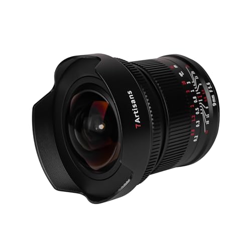7artisans 9mm F5.6 canon rf camera lens Full Frame 132° Wide-angle Large Aperture Lens Compatible with Canon RF Mount Canon EOS R, RED, R3, R5, R6, R7, R10, RP, Black - Image 8