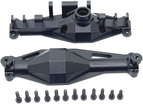 Metal Upgrade for MJX 1/12 H12Y H12Y+ Remote Control Car Spare Parts Metal Upgrade Front Axle Housing Rear Axle Housing Compatible with MJX H12Y H12Y+ Models Black Rear axle Shell