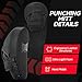 Boxing Pads Curved Focus Mitts, Training Pads,MMA Muay Thai Kickboxing Coaching Martial Arts Punching Hand Target Strike Shield & Boxing Mitts (Black)