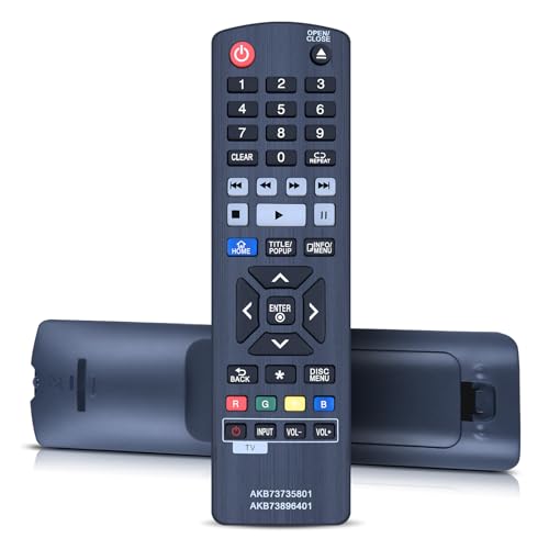 Snrigw AKB73735801 Fernbedienung für LG DVD Disc Player BP135 BP155 BP200 BP240 BP300 BP335 BP420 BP556 BP660 BP670 BP630 BP530 BP620 UBK80 UBK90 BP630S BP135W BP325W