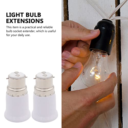 ibasenice 10 pcs Adaptadores de lâmpada úteis B22 para E27 Titular da lâmpada Ferramentas Titular de
